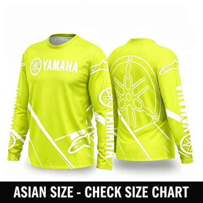 Yamaha Summer Breathable Quick-Dry Motorcycle Riding Suit - Long Sleeve Off-Road Racing Gear for Men and Women
