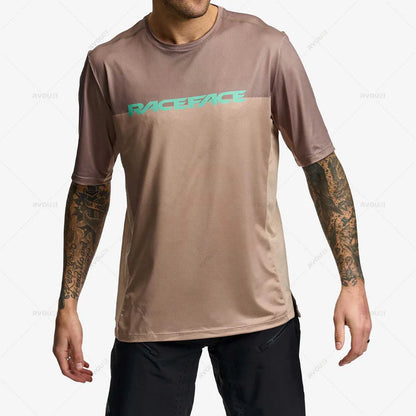 RACE FACE-Motocross Jersey for Men, DH MOTO, MTB, MX Downhill Jersey, Off Road Mountain Spexcel Enduro