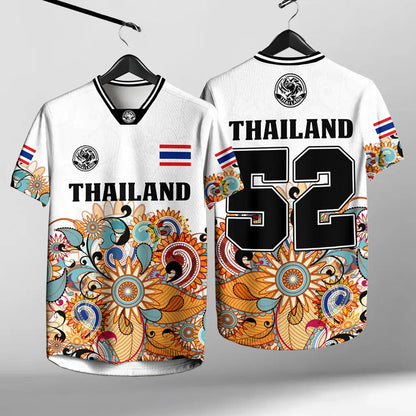 Men And Women Elephant Thailand 3D Printed Round Neck Short Sleeve Summer Street T-shirt Men's High Quality Oversized Breathable
