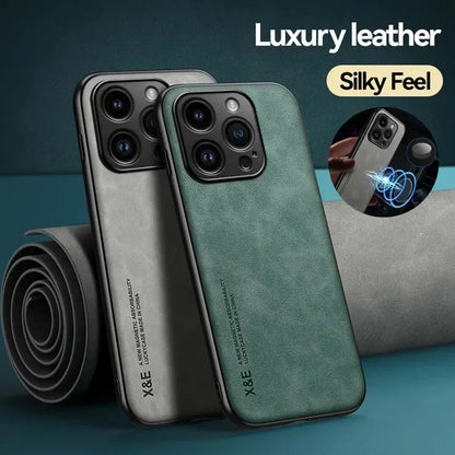 Case For iPhone 16 16e 15 14 13 12 11 Pro Max Plus 13 12 Mini 8 7 SE X XS Luxury Protective Cover Car Holder Phone Coque Fundas