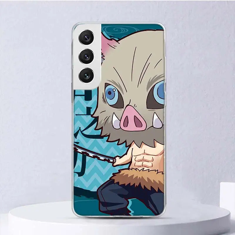 Demon😈Slayer Cute Anime Soft Case For Samsung Galaxy S24 S23 S22 Plus Phone Cover