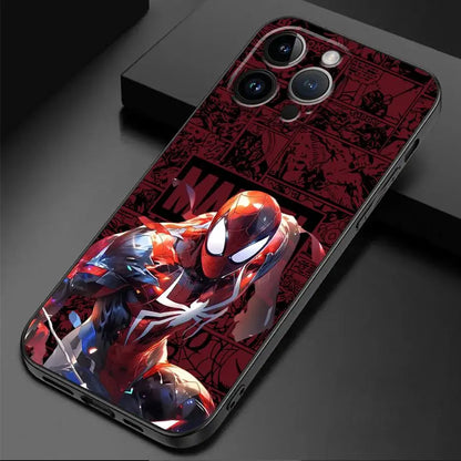 Phone Case for iPhone 16 13 Pro 11 12 Mini XS X 15 Pro Max XR SE 14 7 8 Black Soft Back