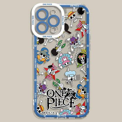 Clear Silicone TPU Case for Samsung Galaxy S22 Plus S23 FE S21 S24 Ultra S20 FE S21 Plus S24 Plus Anime O-One P-Pieces Cover