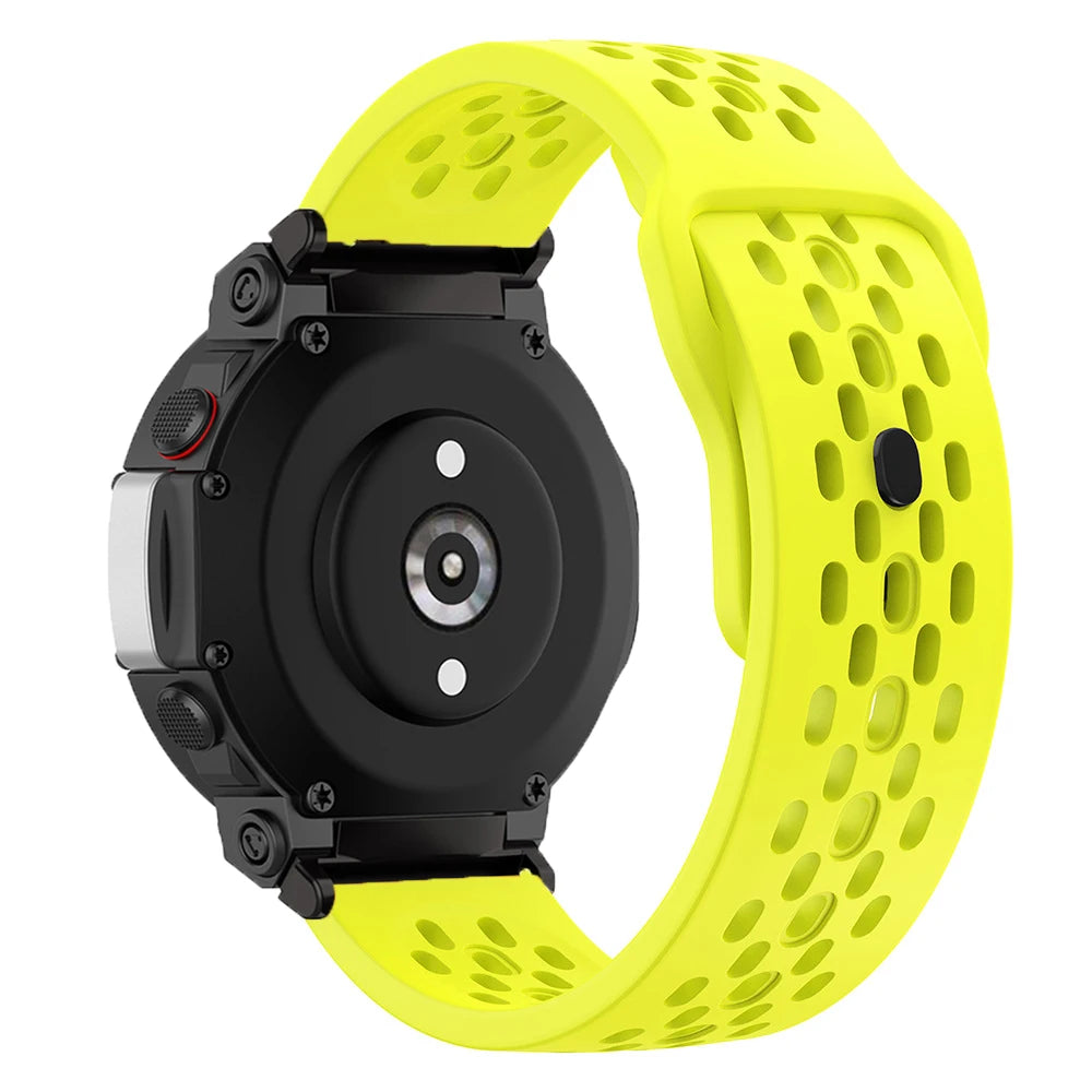 Soft Breathable Silicone Strap For Amazfit T-REX 3 2 Sports Bracelet Watchband For Xiaomi Huami Amazfit Watch T-REX Wrist Band