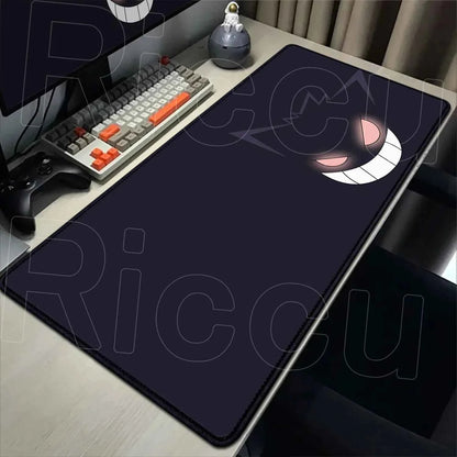 2026 New P-pokemon Gengar Wallpaper Cool Mouse Pad Gaming Large Anime Desk Keyboard Mats Non-slip Rubber Speed E-sports Mousepad