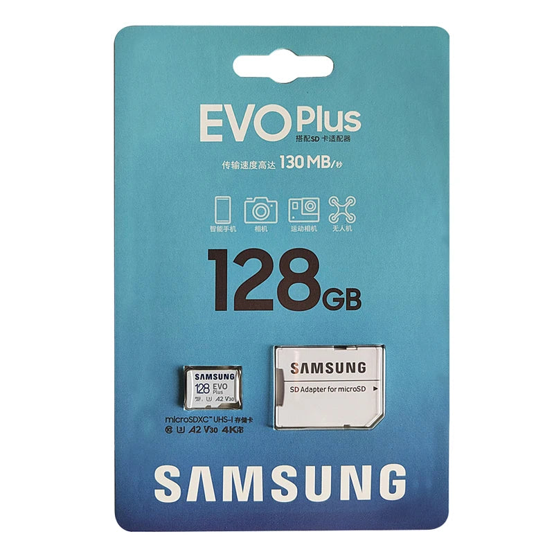 Samsung EVO Plus microSD Card 512G 256GB 128GB 64GB High-Speed TF Card for 4K UHD video