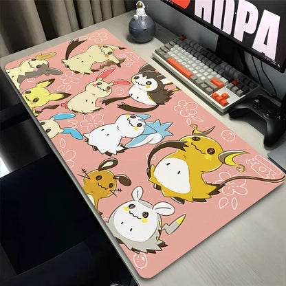 Mouse Pad Gaming Carpet P-pokemon Mimikyu Anime Keyboard Pads PC Mousepad Mouse Pads Laptop Extended Desk Mat for LOL Gamer Gift