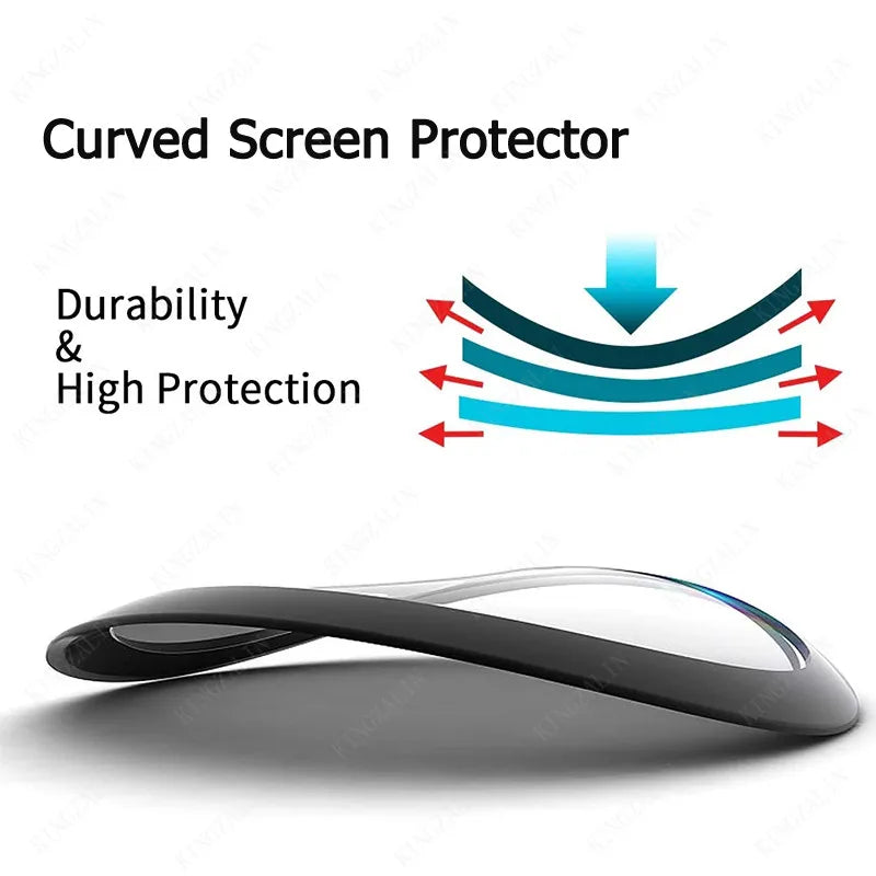 Glass for Huami Amazfit Bip 3 5pro Bip U pro Screen Protector Coverage Curverd Protective Glass for Amazfit Bip 3 pro Soft Glass