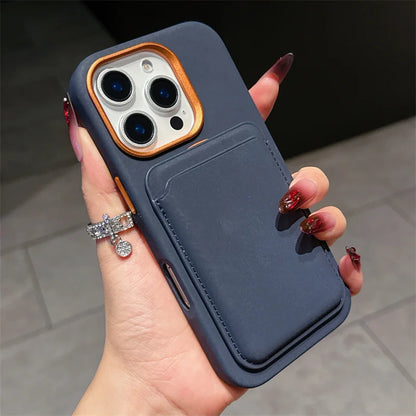 Magnetic Detachable PU Leather 2-in-1 Card Holder Shockproof Phone Case for iPhone 13/14/15/16 Pro Max Plus with Magsafe