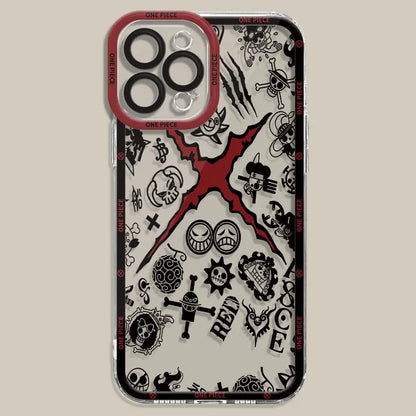 Clear Silicone TPU Case for Samsung Galaxy S22 Plus S23 FE S21 S24 Ultra S20 FE S21 Plus S24 Plus Anime O-One P-Pieces Cover