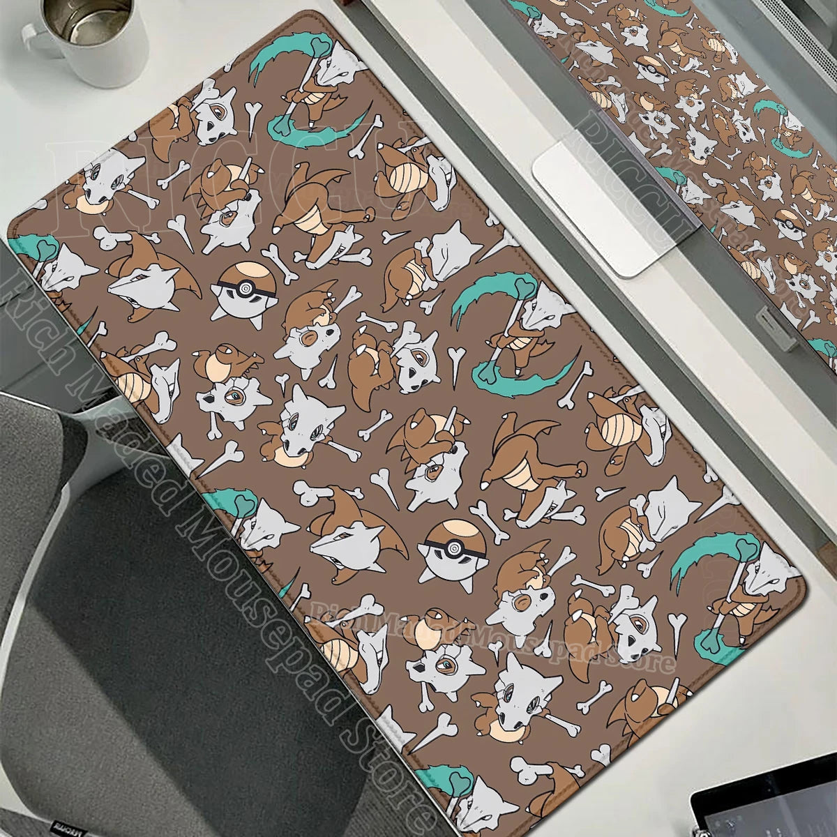 Kawaii Cubone Large Mouse Pad Gamer XXL Pc Keyboard Mouse Mat Tapis Souris Gaming HD P-Pokemons Rubber Mousepad Desk Accessories