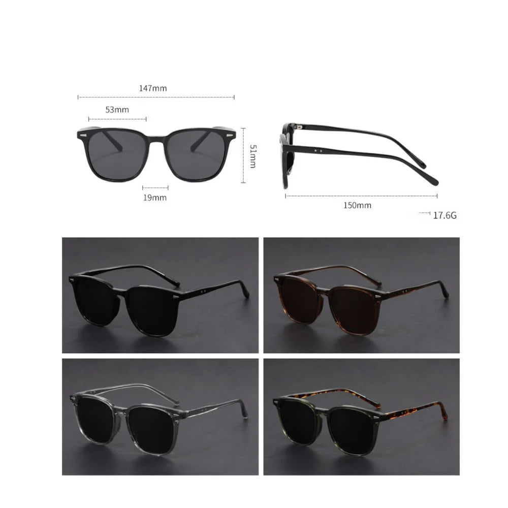 Male and female ultralight round sunglasses driving fishing UV polarized fashion glasses