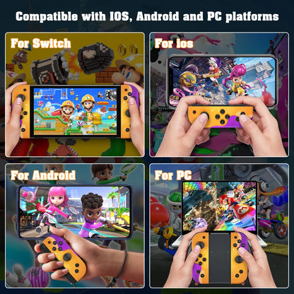 适用于 Switch/LED Lite 游戏手柄的无线适用于 IOS/Android 蓝牙手机游戏 PC 控制器游戏手柄唤醒操纵杆 6 轴控制台
