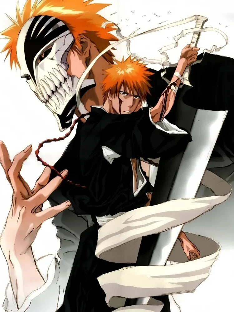 BLEACH DIY Diamond Painting Kurosaki Ichigo Zaraki Kenpachi Poster Hand Diamond Embroidery Home Room Decor Kids DIY