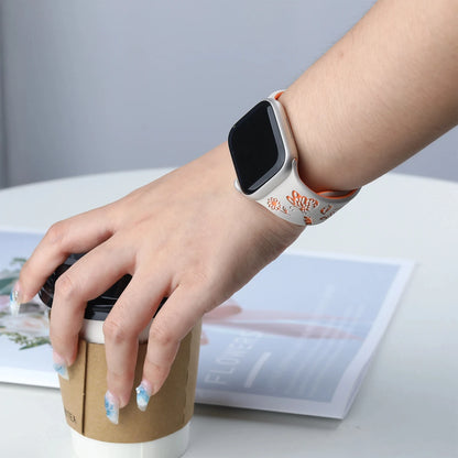 Sport Band For Apple Watch Strap 45mm 44mm 42mm 49mm 41mm 40mm 38mm Silicone correa bracelet iwatch Series 8 7 9 6 SE 3 5 Ultra