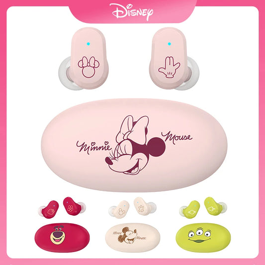 Disneyy Wireless Bluetooth Earbuds Waterproof Noise Reduction Gaming Video Earphones HIFI Sound Quality Sport Headphones