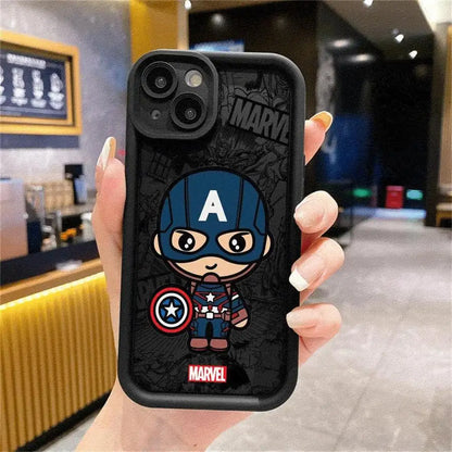 Cartoon Marvel Groot Spiderman Phone Case for Apple iPhone 16 13 15 Pro Max 14 13 Pro 11 12 14Plus 15Plus Soft TPU