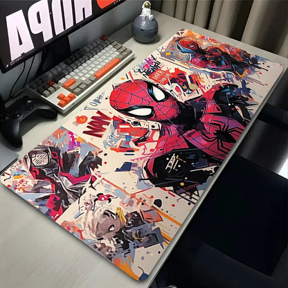 Spider-Man Mouse Pad Laptop HD Anime XXL Keyboard Pad Gamer Cabinet Mousepad PC Gaming Accessories Desk Mat Rubber Carpet