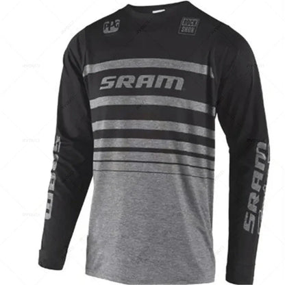 Cycling Bike Shirts New Sram Downhill Jerseys Long Short Sleeves MTB Offroad DH Motorcycle Jersey Motocroswear Bicycle Clothing