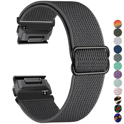 Elastic Woven Nylon Loop Strap For Garmin 22 26mm Fenix 7 7X 6X 6s 6 Pro 5 5s 5X Plus 3HR 945 Epix Gen 2 Enduro Quickfit Band