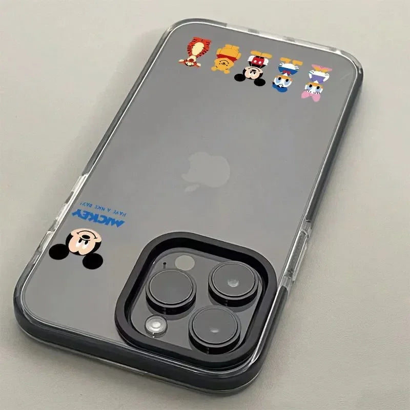 Mickeyy Minniee Mouse Donald Duck Friend Phone Case For iPhone 14 12 13 11 15 Pro Max XR XS MAX 7 8 PLUS Cartoon Cover