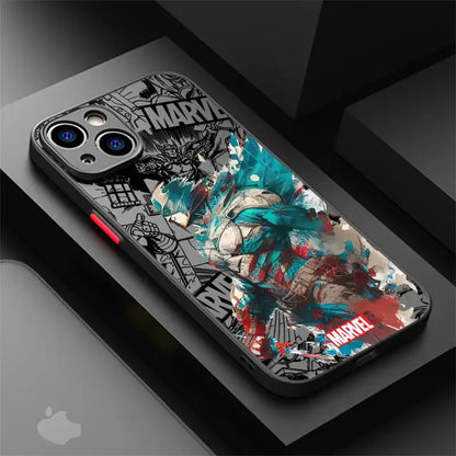 Marvel heroes phone cases for Apple iPhone 11 SE 8 14 12 Pro 15 7 Plus 13 Mini XS Max XR Luxury Matte Back Covers