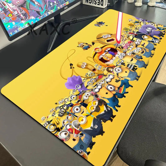 Cartoon Anime M-Minions Mouse Pad Mouse Gamer Gaming Pad Office Accessories for Desk Mat Mousepad Mats Keyboard Mause Carpet Com