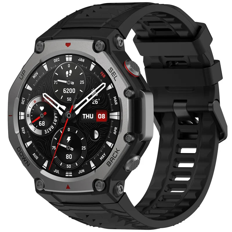 Silicone Strap For Amazfit T-rex 3 Smart Watch WristBand Sport Band For Huami Amazfit T-rex 3 Bracelet Accessories Correa