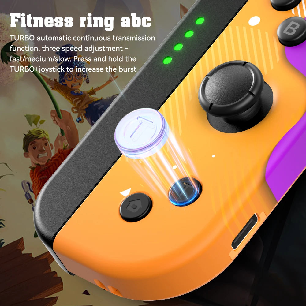 适用于 Switch/LED Lite 游戏手柄的无线适用于 IOS/Android 蓝牙手机游戏 PC 控制器游戏手柄唤醒操纵杆 6 轴控制台