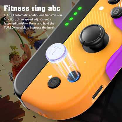 适用于 Switch/LED Lite 游戏手柄的无线适用于 IOS/Android 蓝牙手机游戏 PC 控制器游戏手柄唤醒操纵杆 6 轴控制台