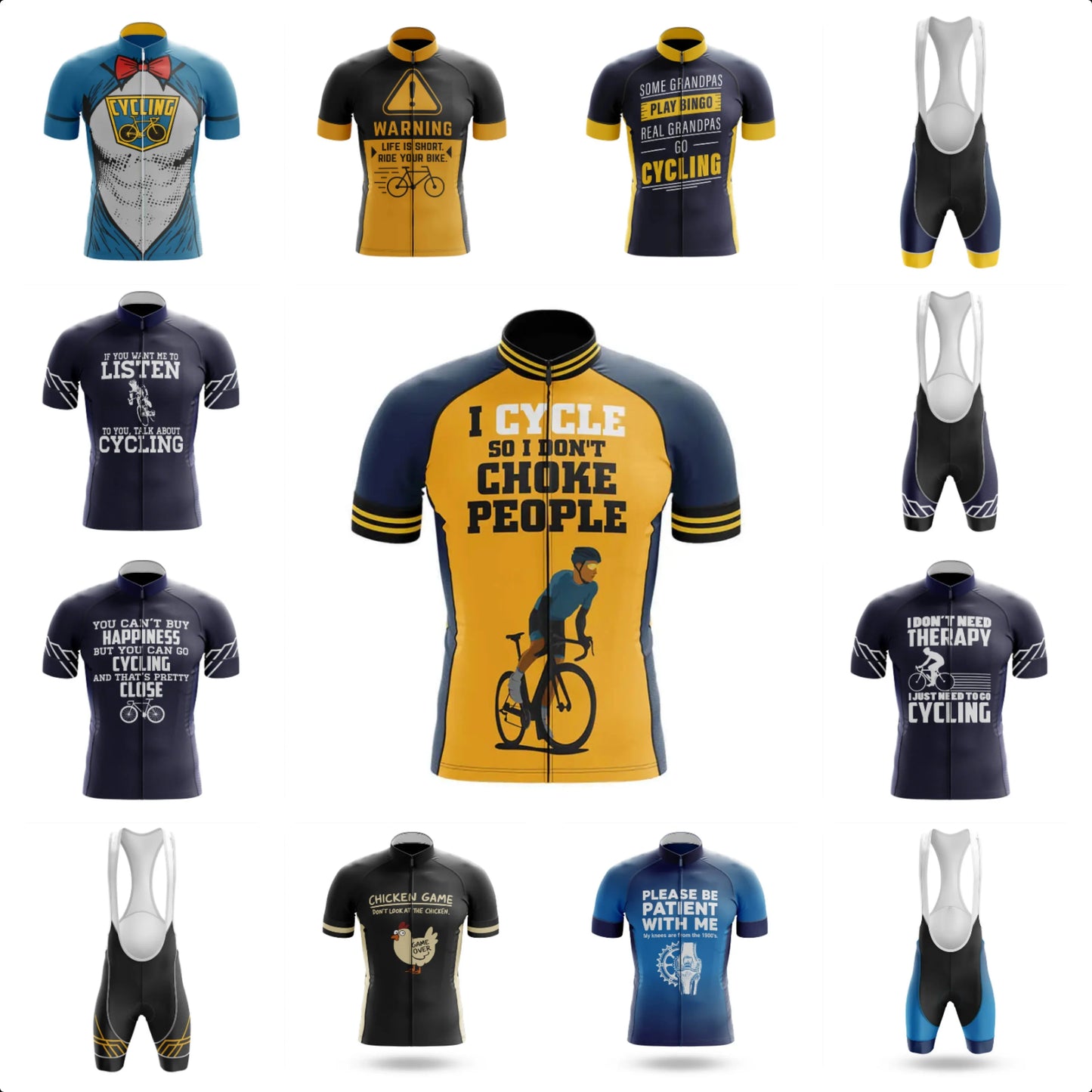 ProCycler Elite Men's Summer Cycling Jersey & Bib Set