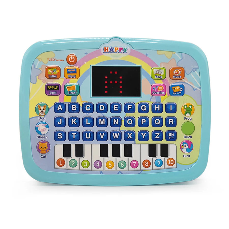 English Alphabet Study Machine for Toddler with Math Letter Music Children's Educational Books Computer Toys for Baby Boys Girls