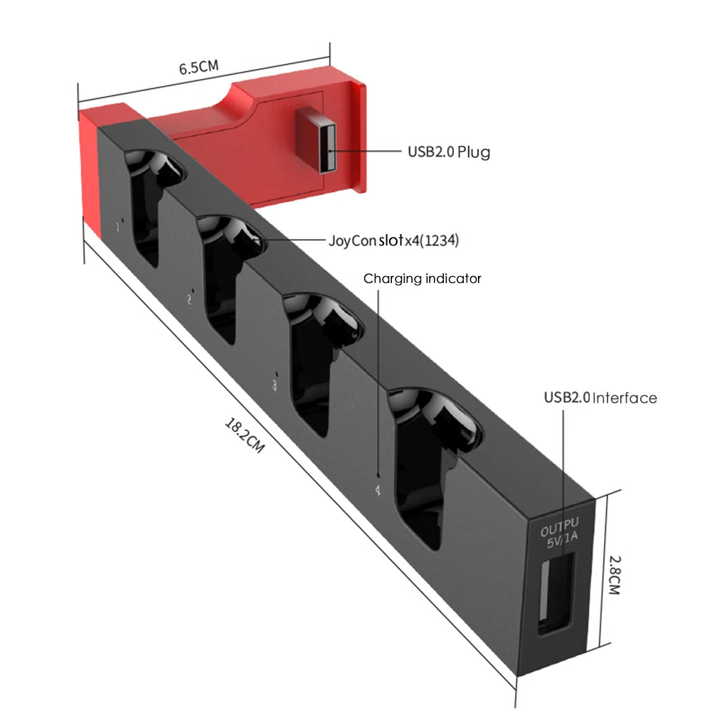 For Nintendo Switch Joy Con Controller Charger Dock Stand Station Holder For NS Switch Joy-Con Game Support Dock for Charging