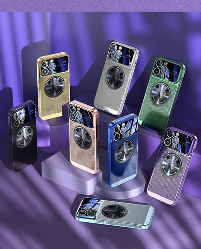 Electroplated Heat Dissipation Phone Case For Iphone 13 11 12 14 15 Pro Max Plus Magnetic Plating Phone Cover Magsafe For IPHON
