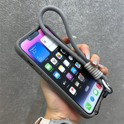 Acrylic Card Holder Fold Camera Bracket Clear Case for iPhone 16 15 14 13 12 11 Pro Max Plus Wrist Hand Strap Shockproof Cover