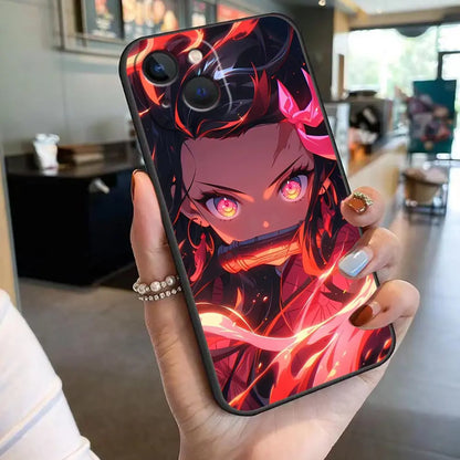 TanjiRo Nezuko Phone Case For Apple 16 iphone 15 14 13 12 11 Pro XS Max Mini X SE 8 7 Plus Case Capa Shell Cover