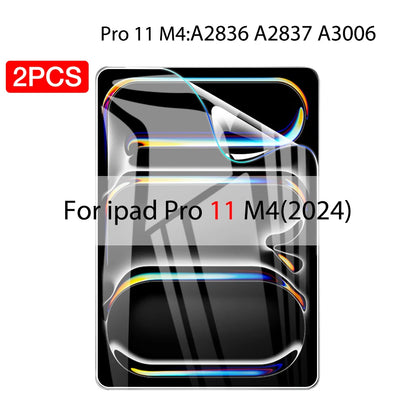 2PCS Hydrogel Film For Ipad Pro 11 12.9 Air 4 5 13 2024 Screen Protector For Ipad Mini 6 2 3 10.2 9.7 2021 9 Genration Not Glass