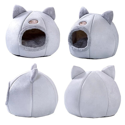 Yellow Pandora cozy pet house bed – Plush, Washable