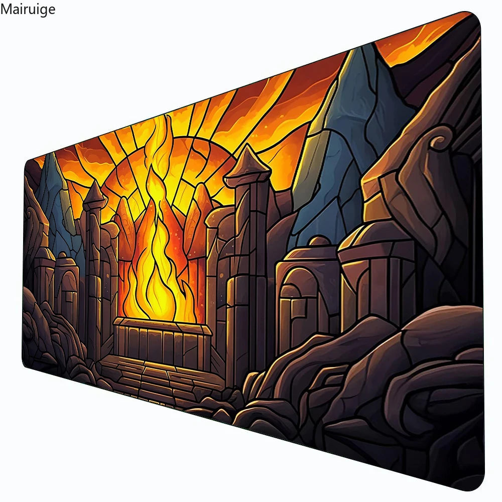 900x400MM MTG The Magic Gathering Play Mats Original Handcrafted TCG Playmat with Rubber Bottom & Stitched Edge CCG Card Mat