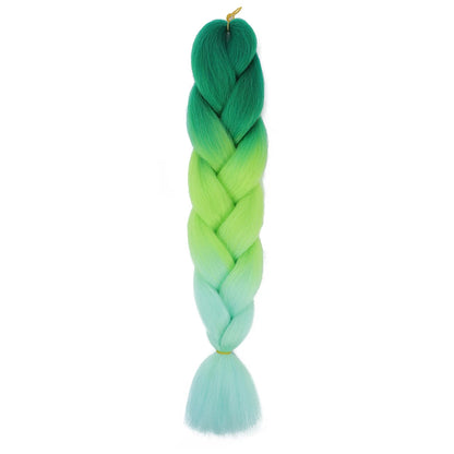 AZQUEEN 24 Inch Jumbo Braids Extensions Synthetic Braiding Hair Afro Ombre Color kanekalon Hair for Children Braid