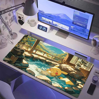 Anime Pokemon Desk Mat Mousepad - Gaming Mouse Pad for Computer Desks Office Accessories Keyboard Gaming Fan Art