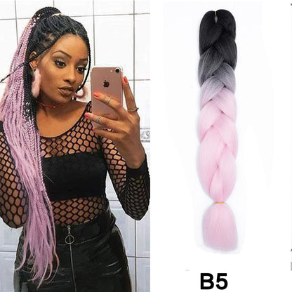 Jumbo Braiding Hair Synthetic Crochet Braids Hair Knotless Braids For Box Braids Senegales Tribal Braids Yaki Hair Extensions