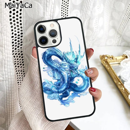 Legendary Chinese Dragon Phone Case Cover For iPhone 16 15 SE2020 6 6s 7 8 plus 11 12 mini 13 14 pro max shell coque