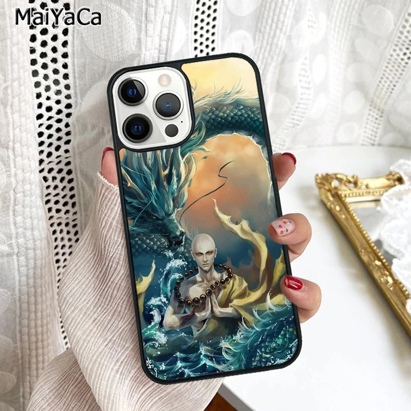 Legendary Chinese Dragon Phone Case Cover For iPhone 16 15 SE2020 6 6s 7 8 plus 11 12 mini 13 14 pro max shell coque
