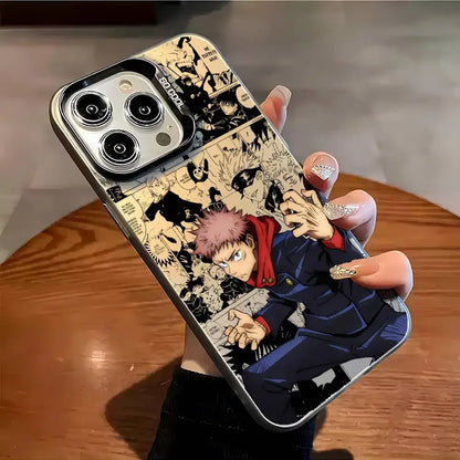 Yuji’s Aura Shield: Multicolor Laser Shockproof Case for iPhone