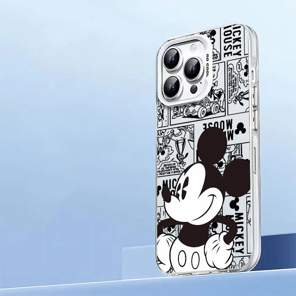 Mickeyy Mouse Cool Phone Case for iPhone 13 XS Max 15 Plus 11 Pro Max XR X 12 Pro 14 Pro Capa Soft Cover TPU Silicone