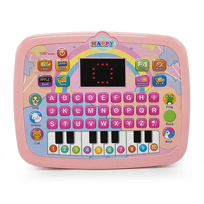English Alphabet Study Machine for Toddler with Math Letter Music Children's Educational Books Computer Toys for Baby Boys Girls