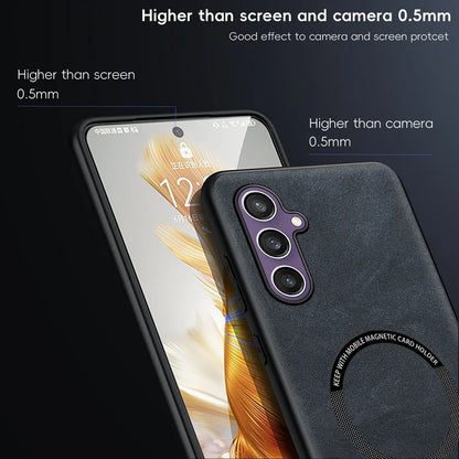 Magnetic For Magsafe Leather Case For Samsung Galaxy S24 S23 S22 Ultra