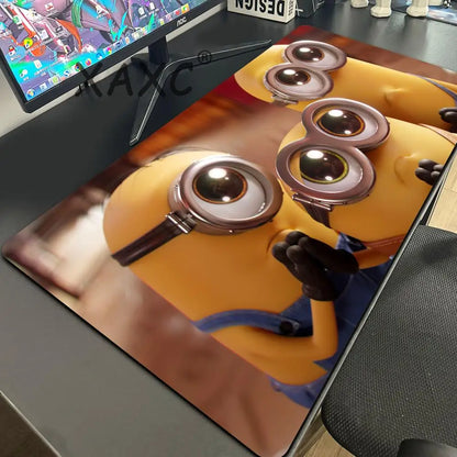 Cartoon Anime M-Minions Mouse Pad Mouse Gamer Gaming Pad Office Accessories for Desk Mat Mousepad Mats Keyboard Mause Carpet Com