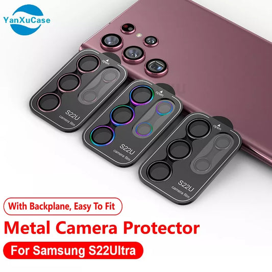 For Samsung S24 Ultra Camera Lens Protectors Metal Camera Ring Case